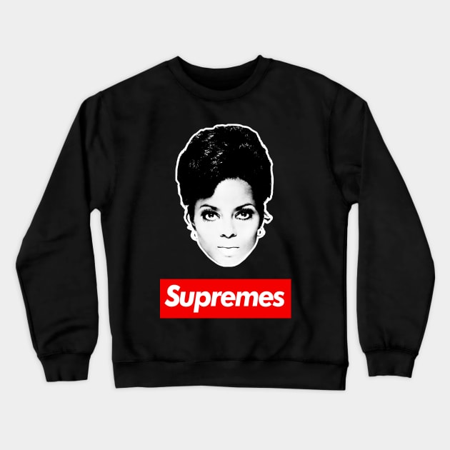 The Supremes / Diana Ross Retro Design Crewneck Sweatshirt by DankFutura